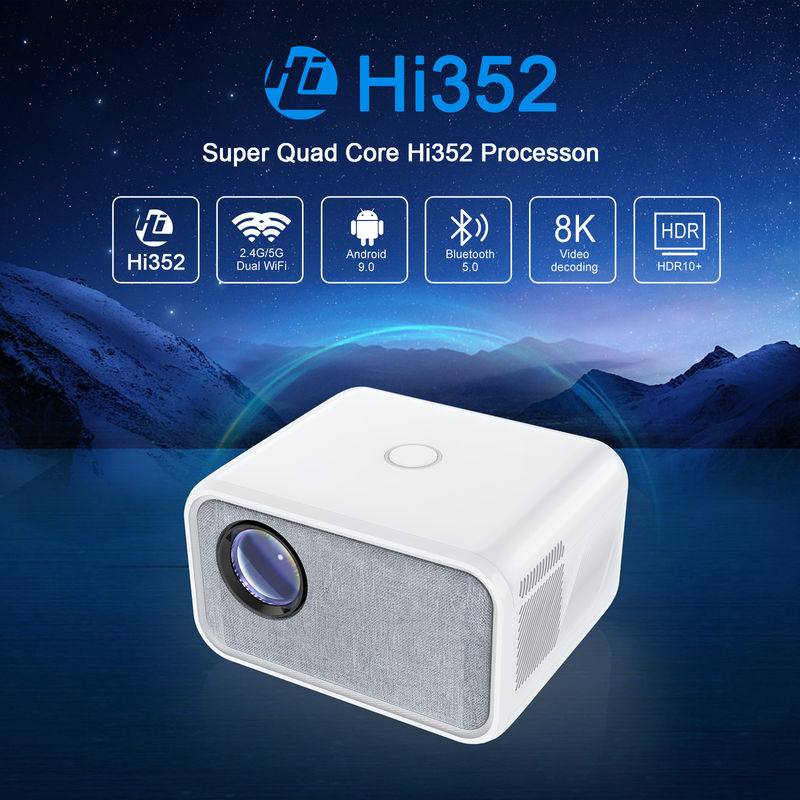 مشهد متعدد 110 فولت-240 فولت 50-60 هرتز HD ميني LED T5 مشروع أندرويد 9.0