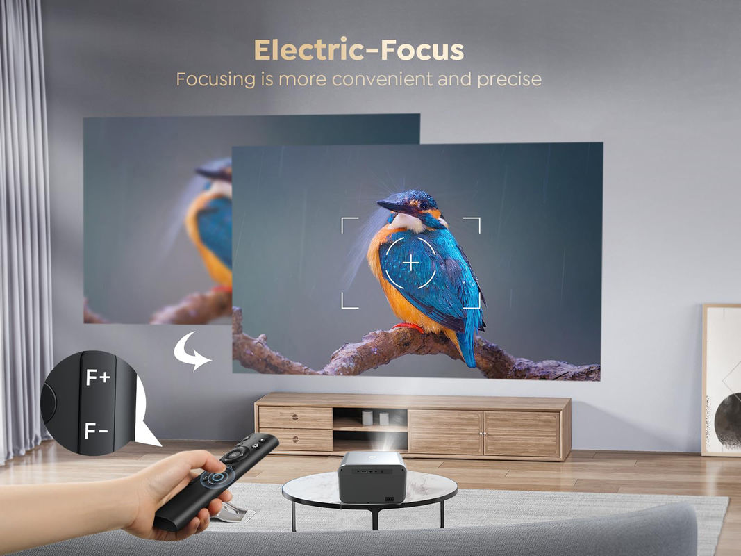 أندرويد 9.0 منتج جديد التركيز الكهربائي LED+LCD HDMI مشروع 200 لومن