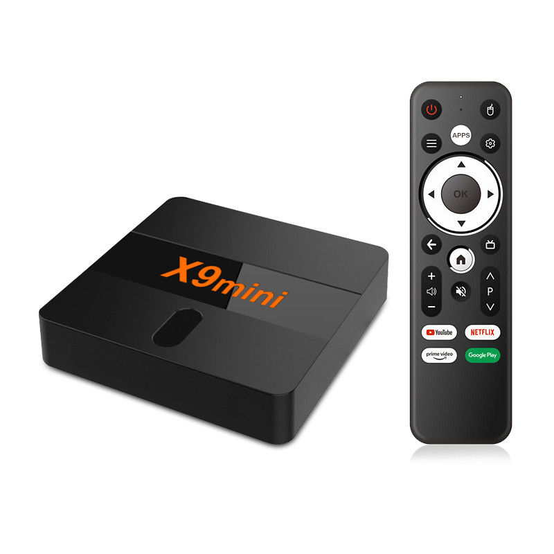التلفزيون المنزلي X9 MINI مخصص OEM Android Player Box 4K Android WiFi TV Box Android 9
