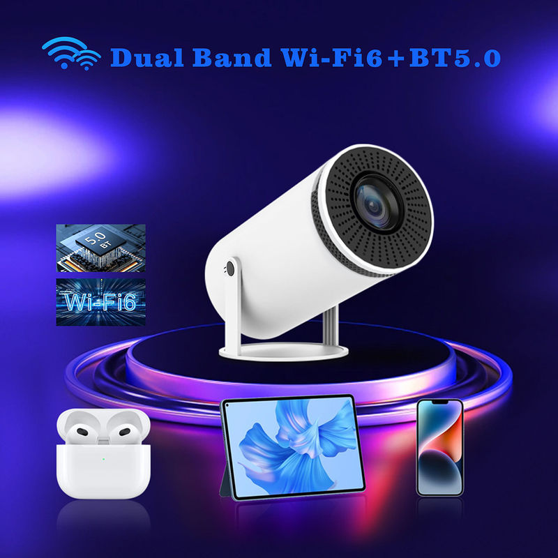 مشروع فيديو صغير محمول أندرويد 11 HY300 wifi BT Smart Home Theater HY300 مشروع مع جهاز تحكم عن بعد